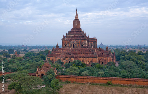 Ancient Sulamani temple in Bagan, Mandalay Division of Myanmar