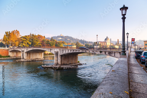 adige,ancient,arch,architecture,blue,bridge,building,cathedral,church,city,cityscape,color,culture,di,downtown,europe,exterior,famous,italian,italy,landmark,medieval,old,outdoors,panorama,pietra,ponte © SOLOTU