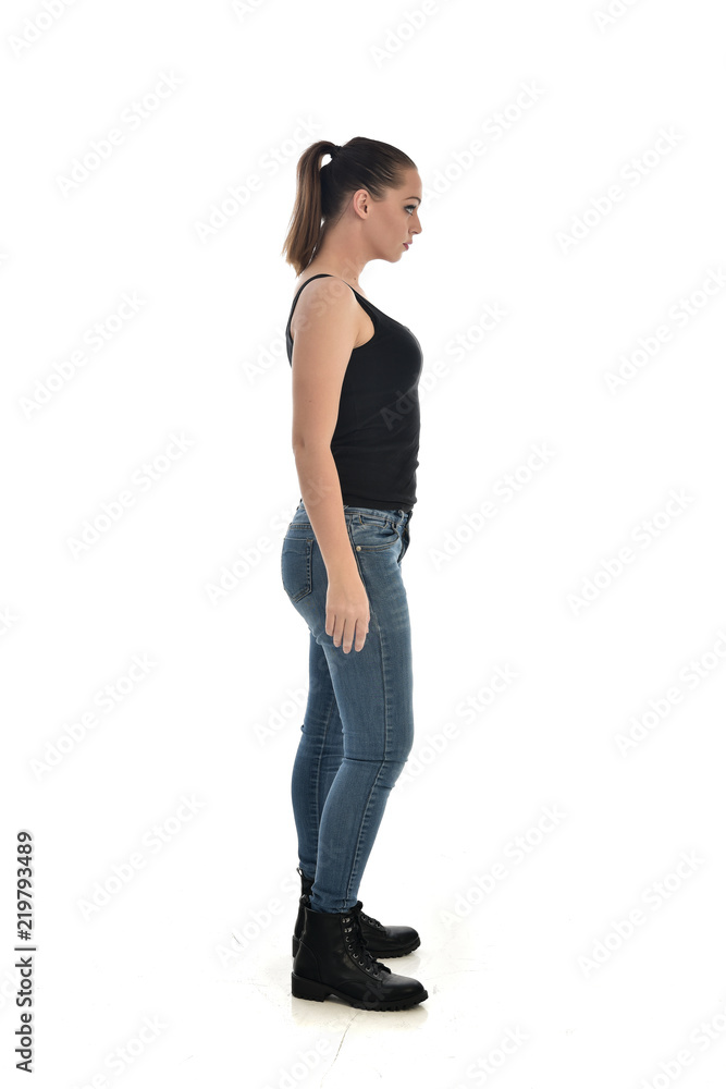 146279 Woman Standing Side Stock Photos HighRes Pictures and Images   Getty Images