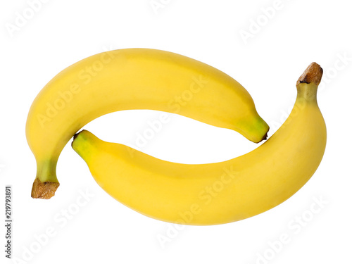 Banana isolated on white background.