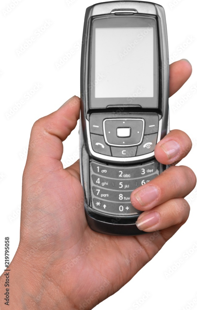 Holding a keyboard based smart phone Holding a keyboard based smart phone