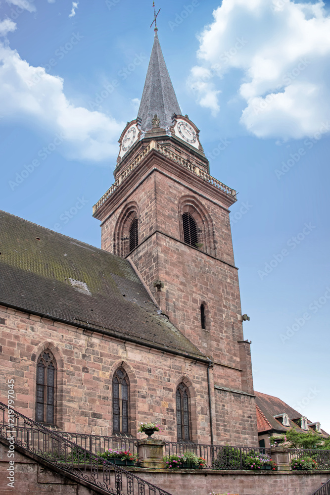 Bergheim, Eglise paroissiale de l'Assomption de la Bienheureuse Vierge Marie, Alsace. Haut-Rhin. Grand Est