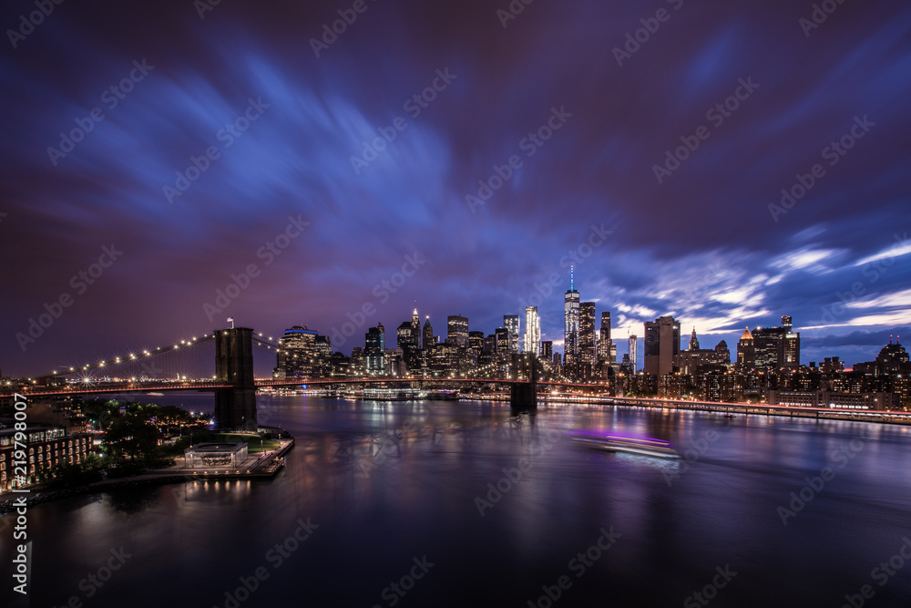 Brooklyn Bridge und New York City