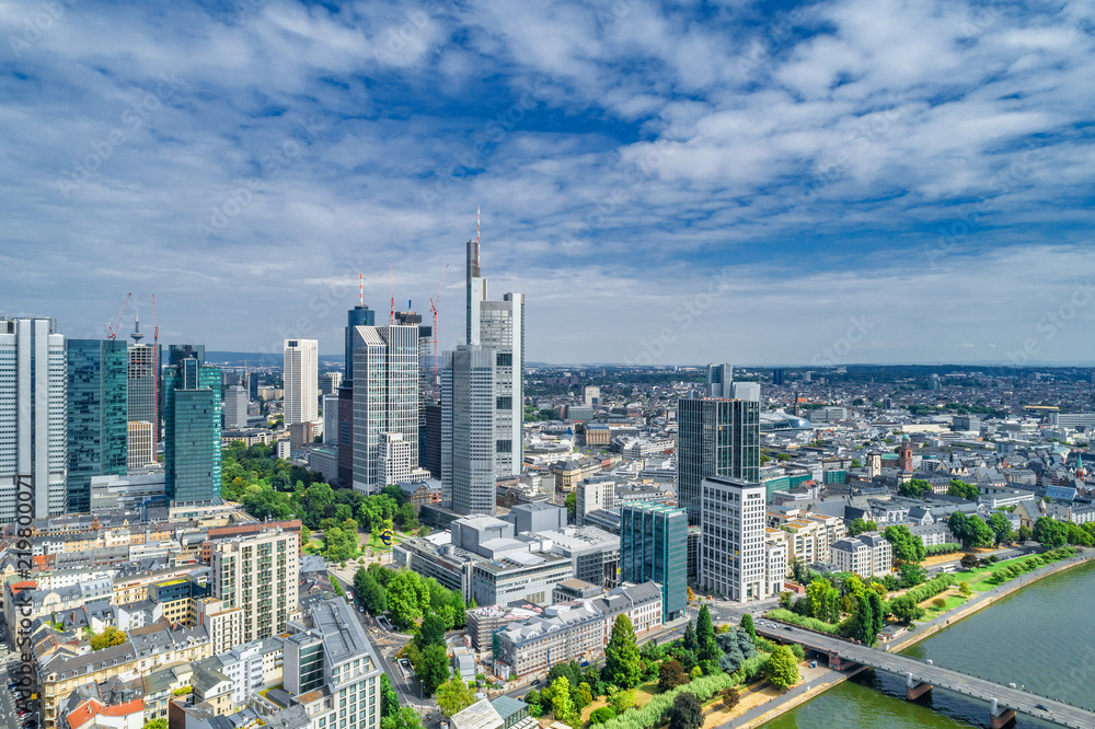 Innenstadt Frankfurt Luftbild