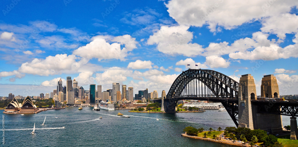 Naklejka premium Sydney Harbour Panorama