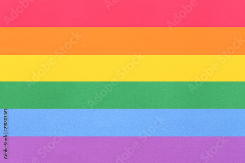 Six colored paper texture background of lgbt pride concept.