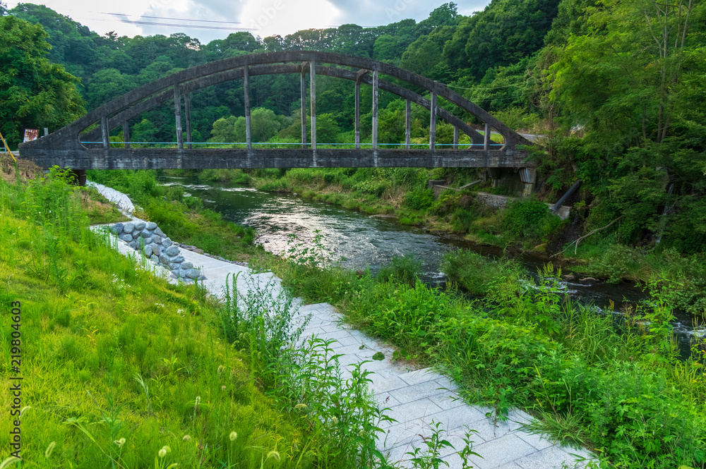 Fototapeta premium 湯川広戸橋