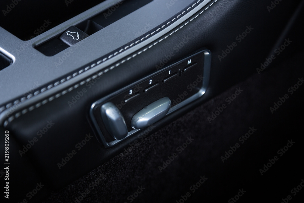Fototapeta premium Automatic car seat control panel
