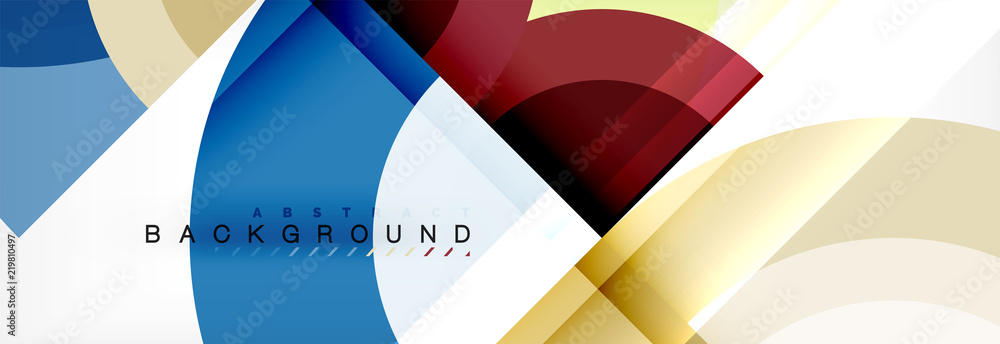 Vector circular geometric abstract background Vector circular geometric abstract background