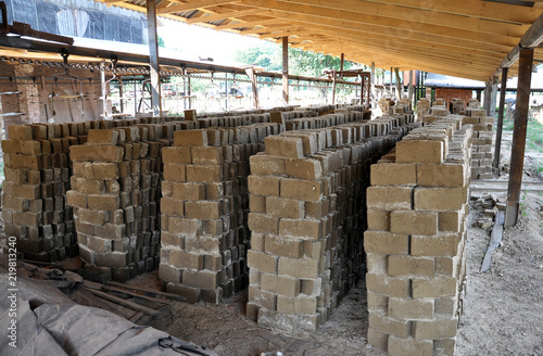 Fotografija Brick is raw from clay