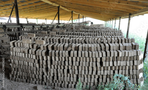 Slika na platnu Brick is raw from clay