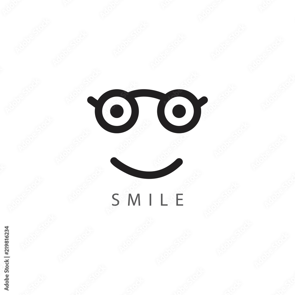 Smile Vector Template Design Illustration Smile Vector Template Design Illustration