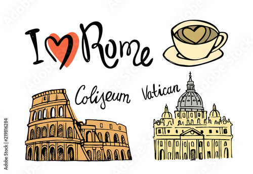 Rome landmark seamless