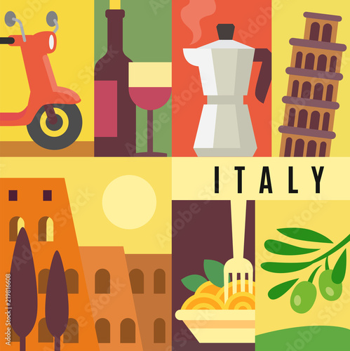 Italy landmark seamless