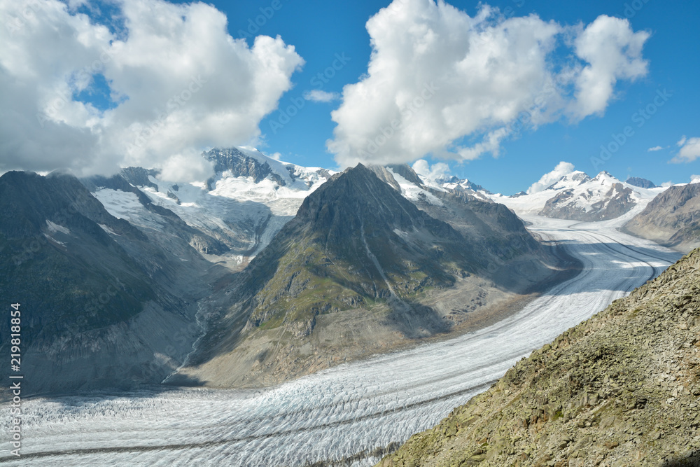 View on Aletsch glacier from Eggishorn View on Aletsch glacier from Eggishorn