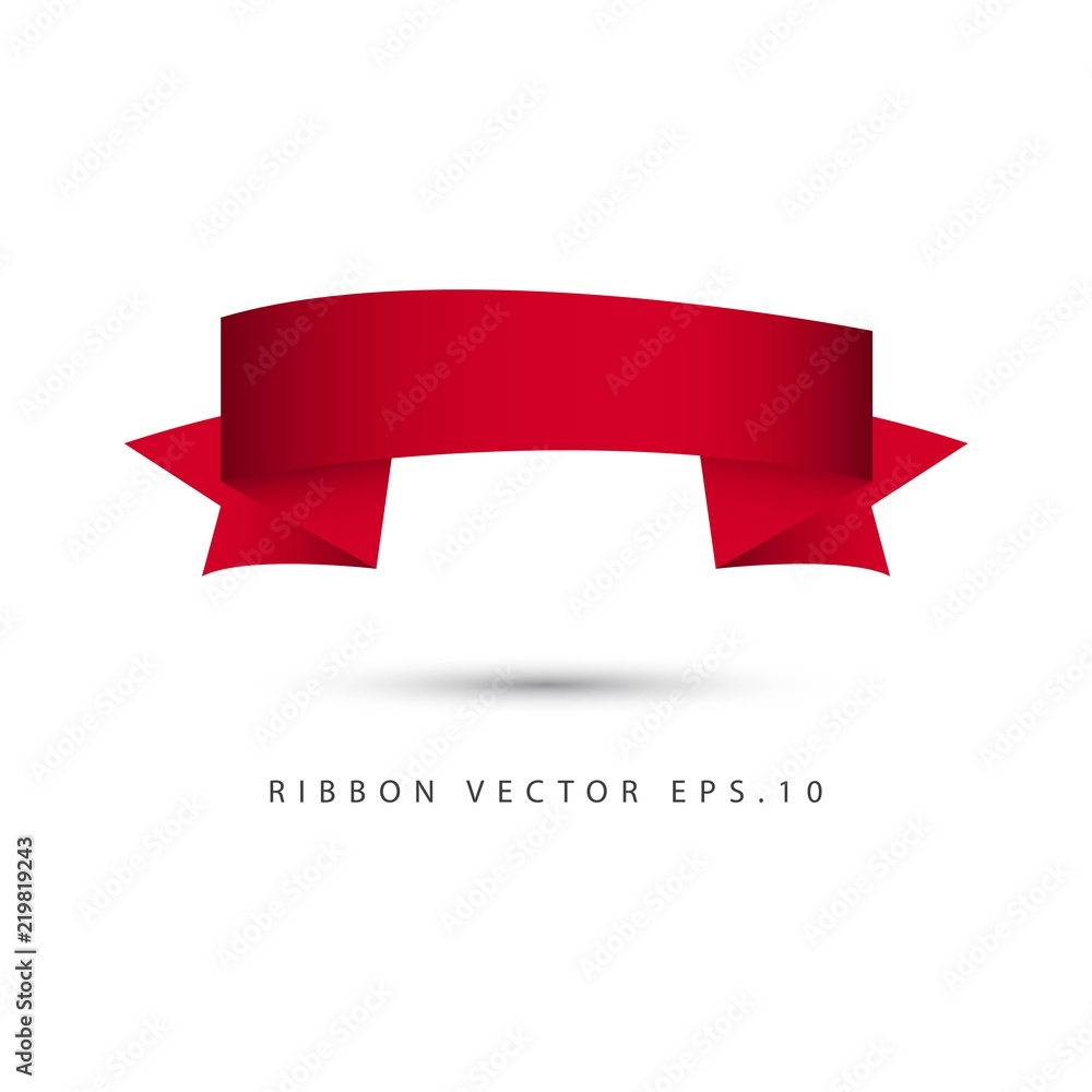 Ribbon Set Vector Template Design Illustration Ribbon Set Vector Template Design Illustration