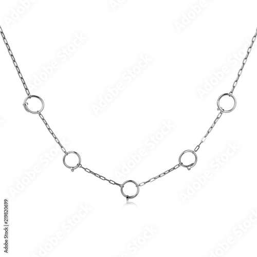 Wallpaper Mural Silver fashion pendant isolated on white Torontodigital.ca