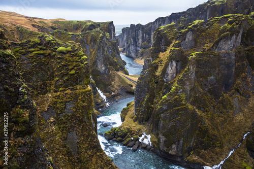 Fjadrargljufur canyon in Iceland © basiczto