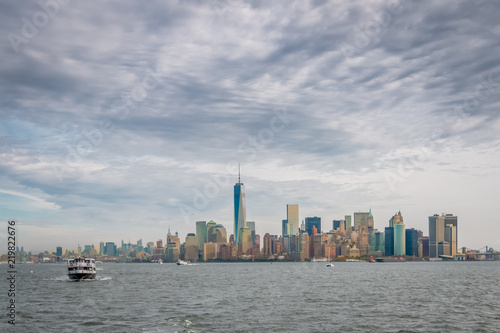 New York City Landscape of the Financial District 