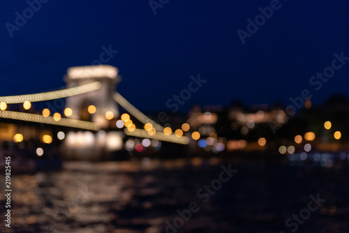 Brücke Budapest verschwommen photo