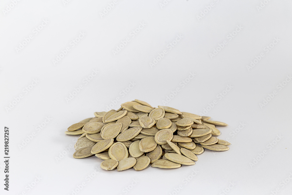 Pumpkin seed on White Background Pumpkin seed on White Background