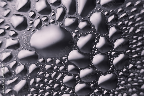 morning dew on window