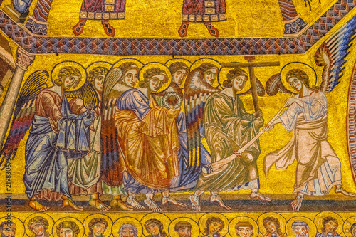 Angels Bible Mosaic Dome Bapistry Saint John Florence Italy