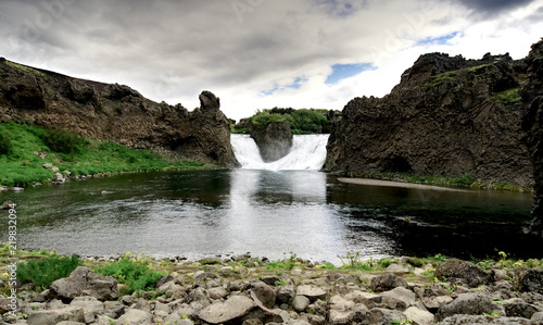 Beautiful little waterfall in Iceland