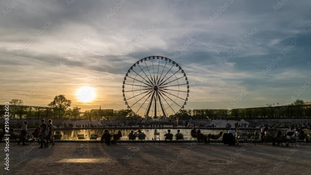 Jardins des Tuileries / Grande roue / Sunset