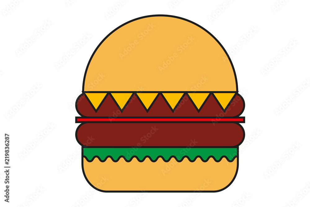 Hamburguesa de carne con queso. Hamburguesa de carne con queso.