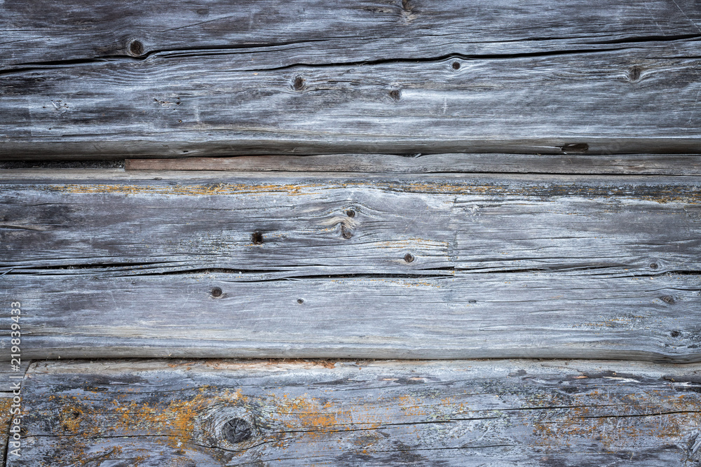 Holz Hintergrund rustikal, Bretterwand aus graum Holz, Vignettierung Holz Hintergrund rustikal, Bretterwand aus graum Holz, Vignettierung