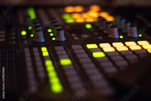 clouse up midi controller night background