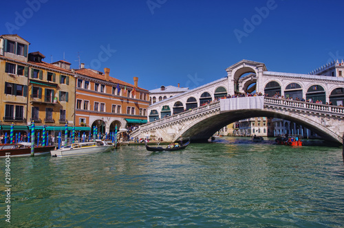 Rialto bridge in Venice city, Italy. day scene © Ioan Panaite