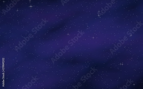 Colorful and beautiful space background. Outer space. Starry outer space texture. 3D illustration