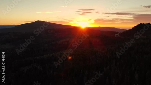 Wallpaper Mural Sunset over mountain in Utah Torontodigital.ca