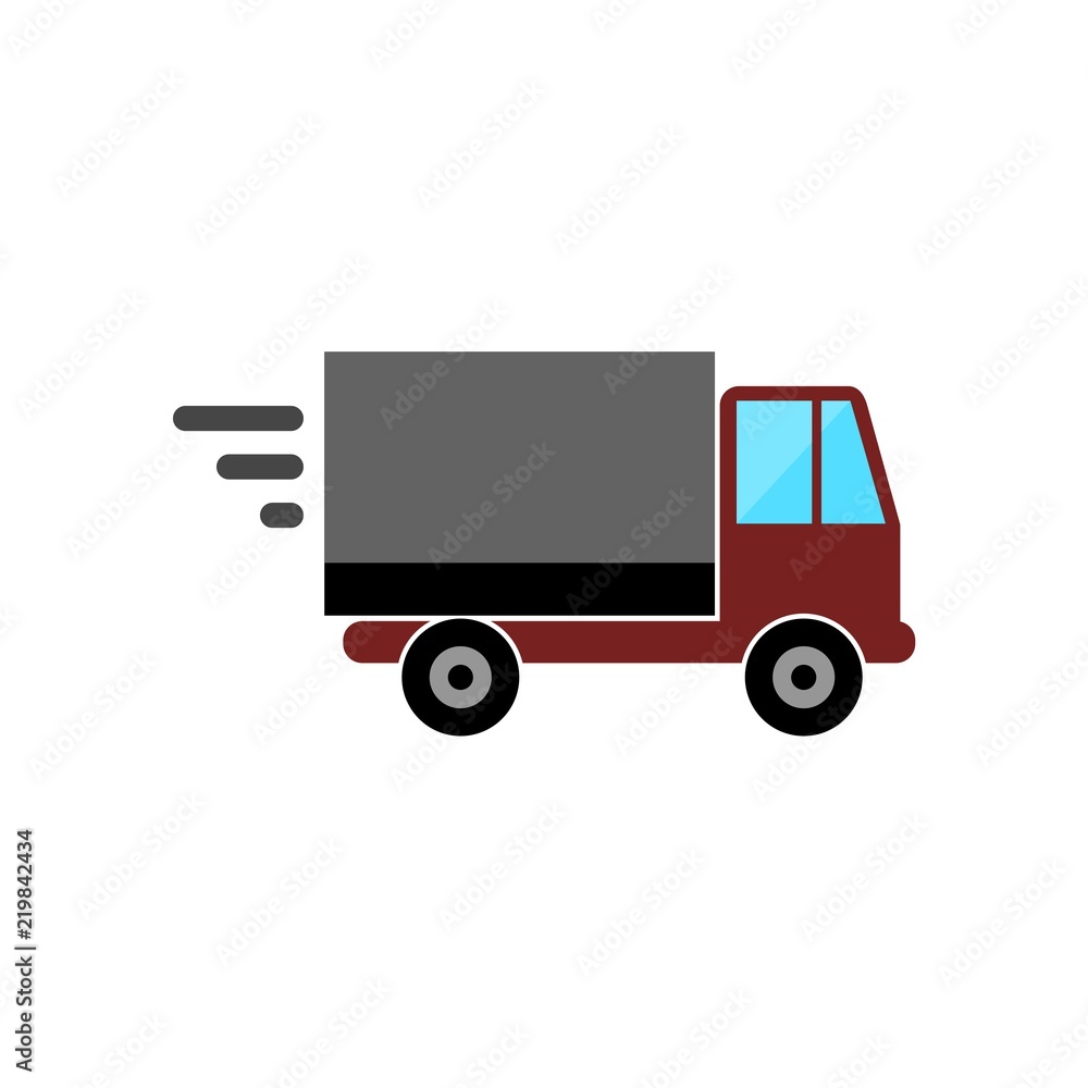 Delivery or cargo truck icon image vector illustration