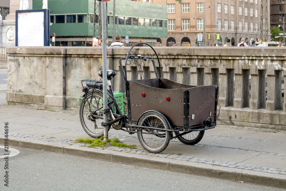 Christiania bike in Copenhagen street