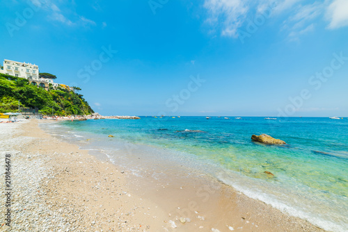 Fototapeta Naklejka Na Ścianę i Meble -  Turquoise water in Marina Grande beach