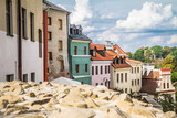 Historical buildings in city of Lublin in Poland, Europe