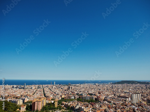 Barcelona from the sky photo