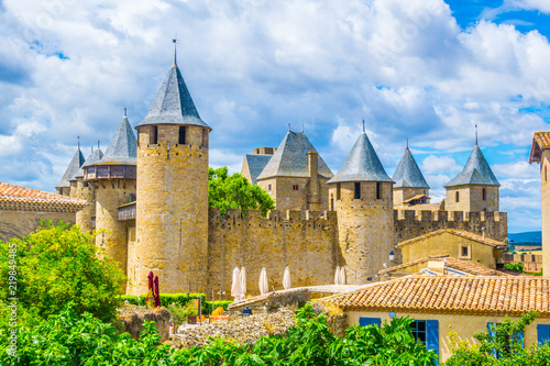 Fotografi Chateau comtal in Carcassonne, France