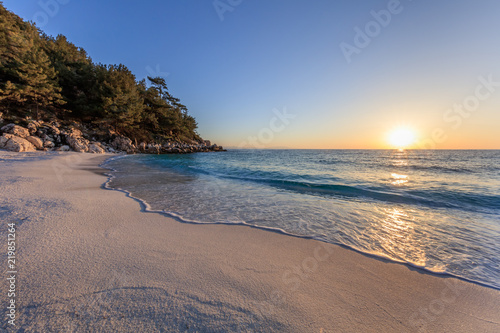 Marble beach (Saliara beach), Thassos Islands, Greece