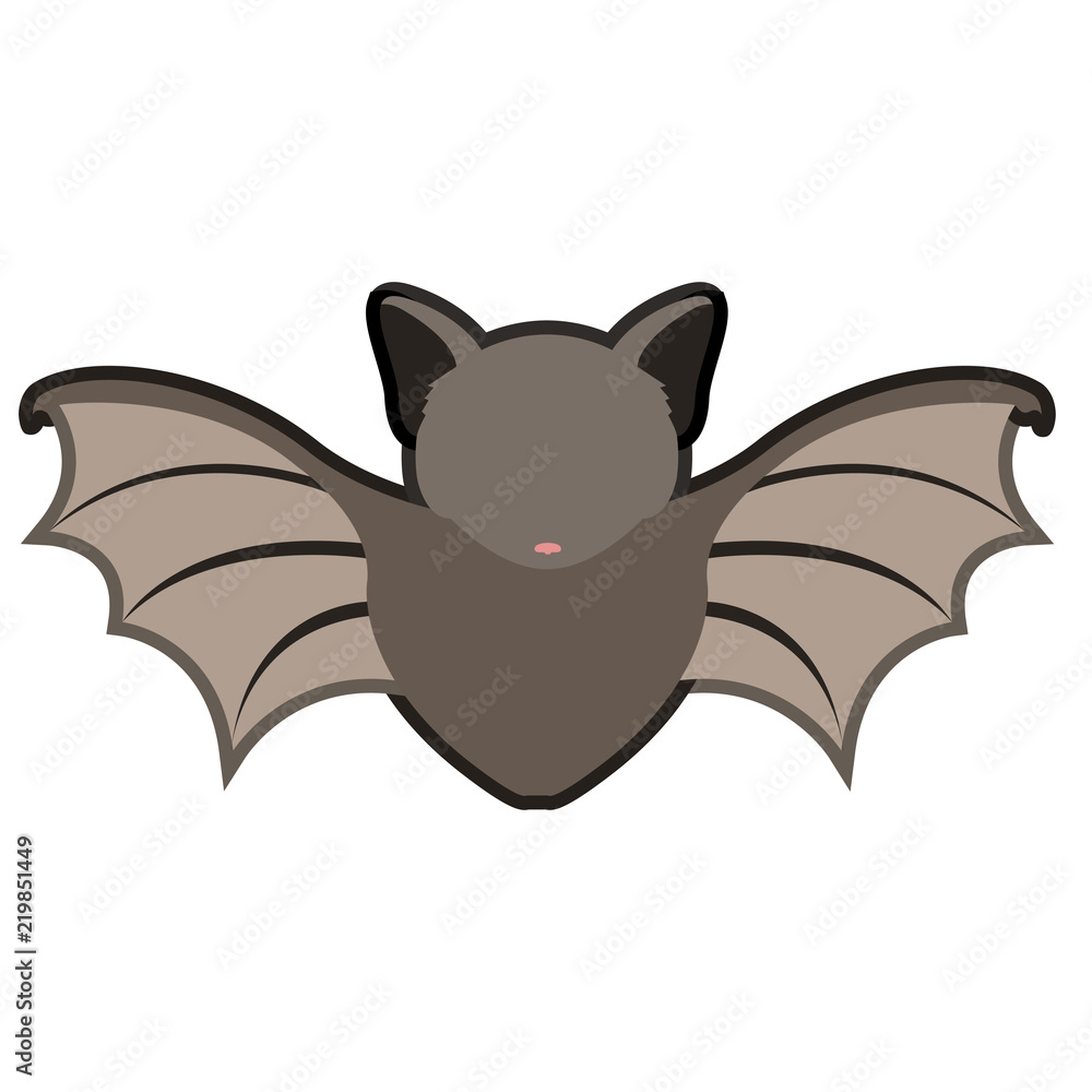Abstract cute bat icon Abstract cute bat icon
