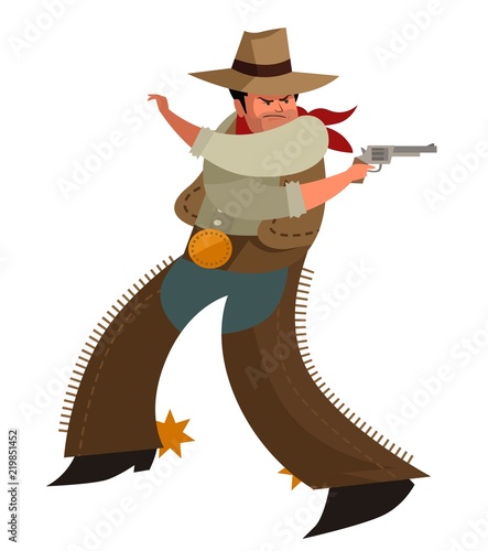 cowboy aiming and shooting