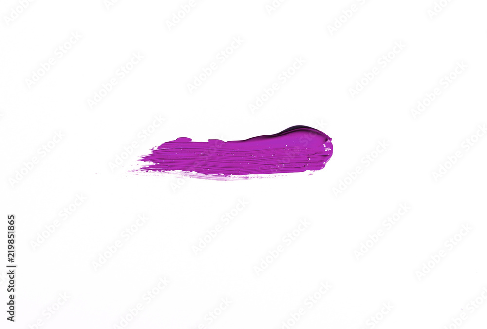 Purple brush stroke over white background Purple brush stroke over white background