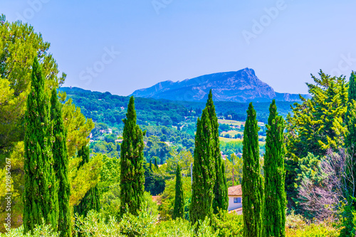 Montagne Sainte Victoire in France photo