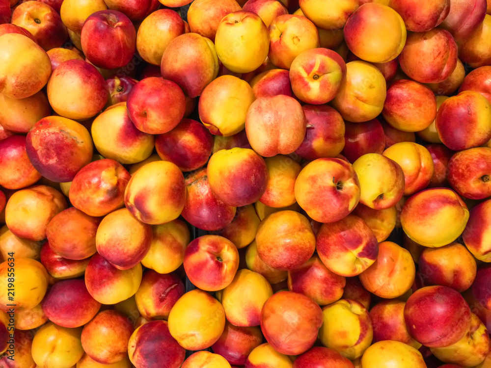 Fresh organic nectarines Fresh organic nectarines