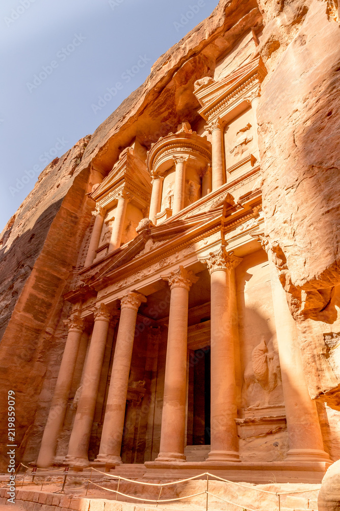 The treasury of Petra, Jordan