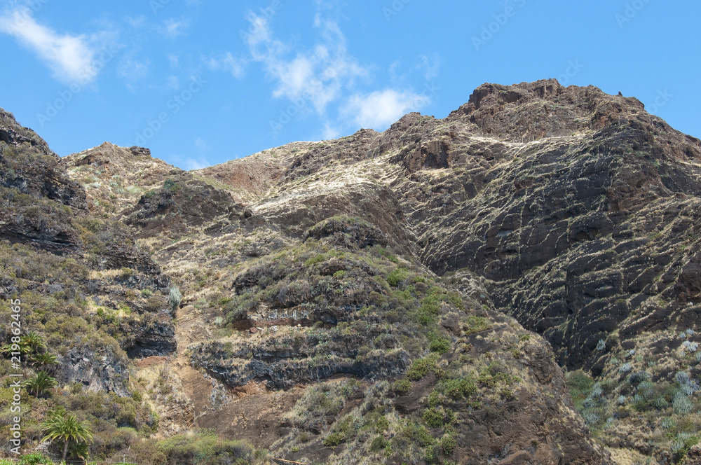 Lava Schichten im Vulkanischen Gebirge