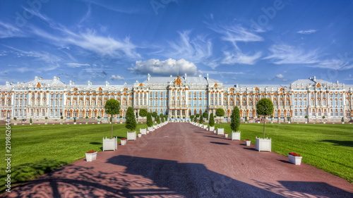 Catherine palace in Tsarskoe Selo (Pushkin), Saint Petersburg, Russia